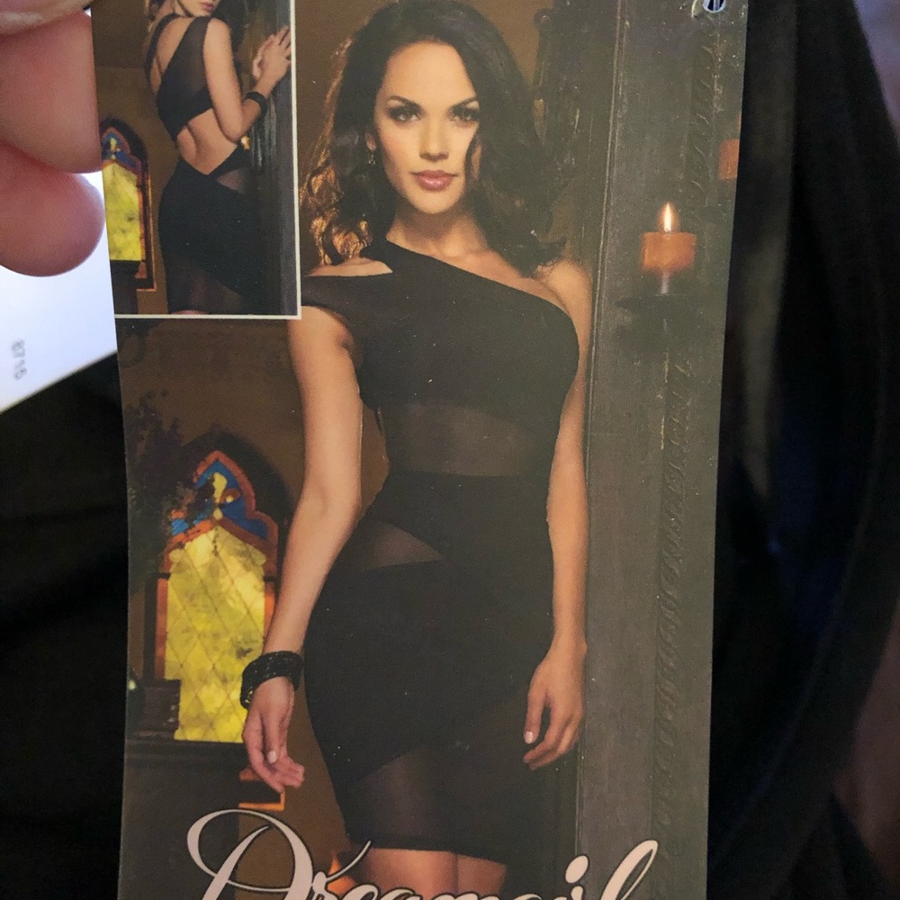 Dream girls black see thru dress